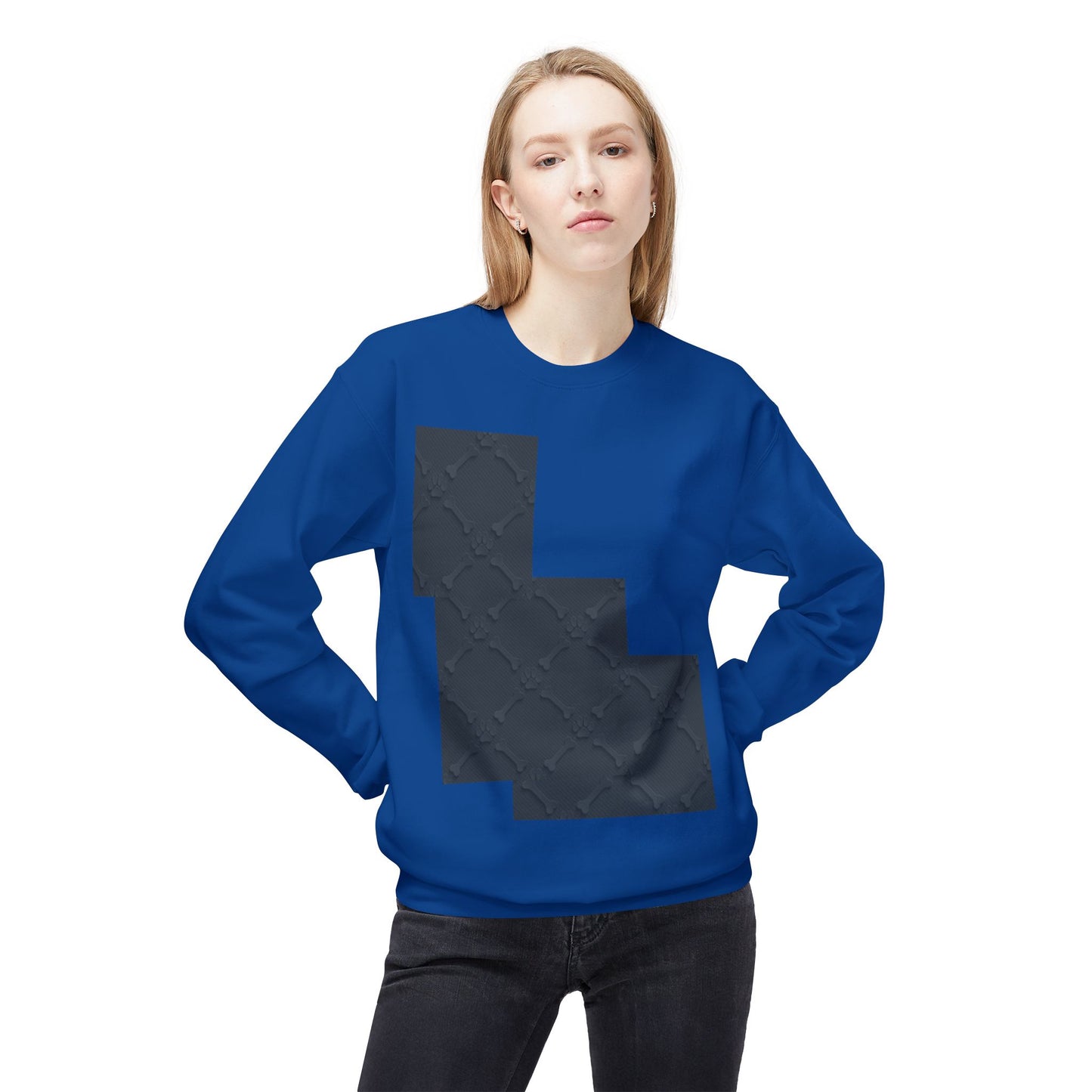 Minimalist Pet-Themed Crewneck Sweatshirt for Animal Lovers