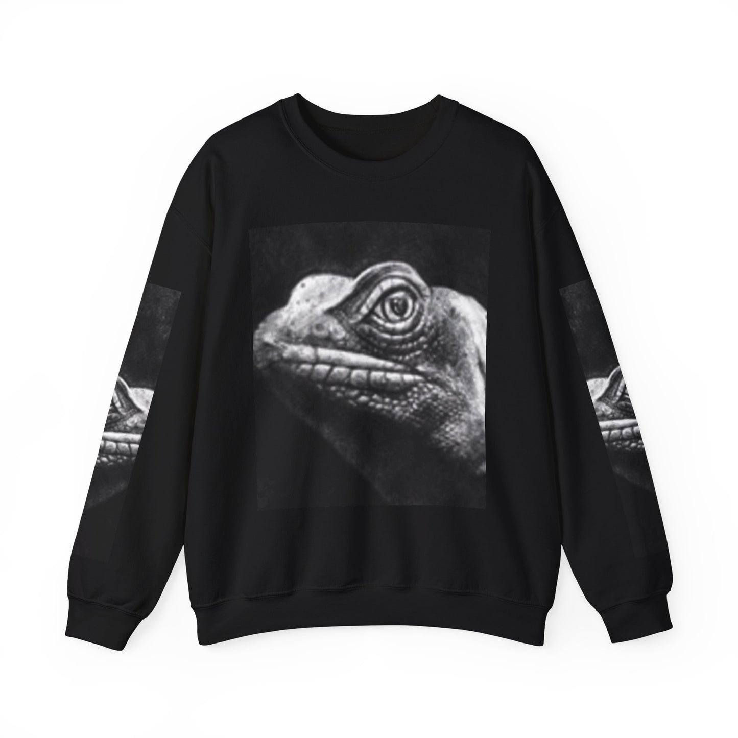 Unique Unisex Crewneck Sweatshirt with Bold Lizard Design