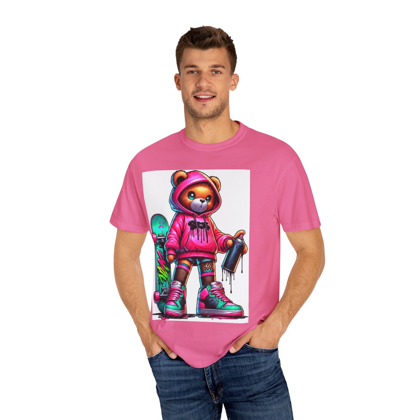 Graffiti Bear Unisex T-Shirt - Cool Streetwear Design for Skateboard Lovers