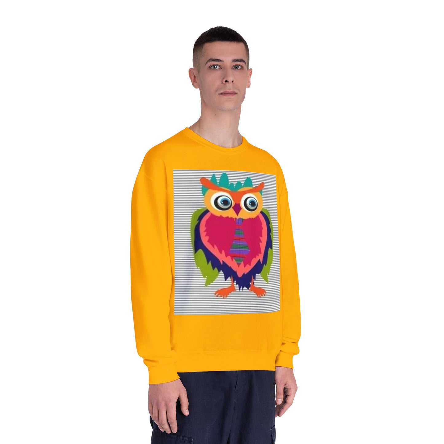 Colorful Owl Sweatshirt - Unisex Crewneck