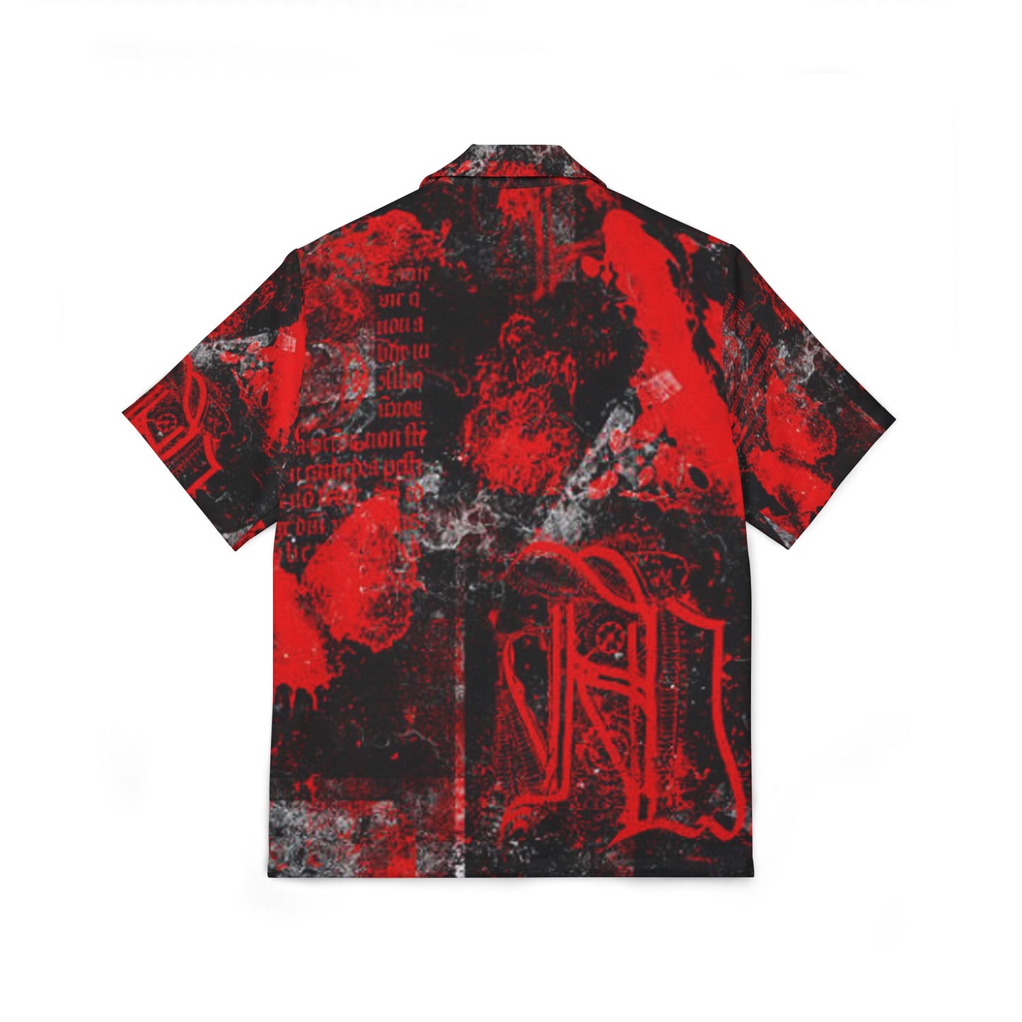 Bold Graphic Men's Hawaiian Camp Shirt - Perfect for Summer Gatherings