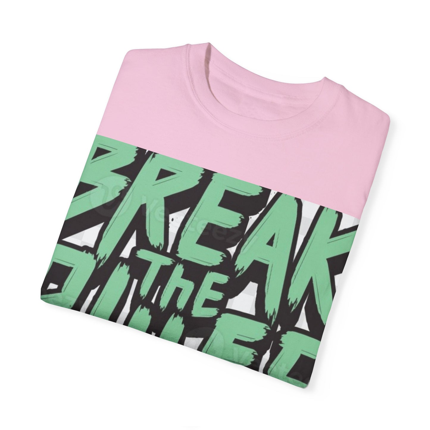 Unisex Garment-Dyed T-shirt - "Break the Rules" Graphic Tee for Creative Spirits