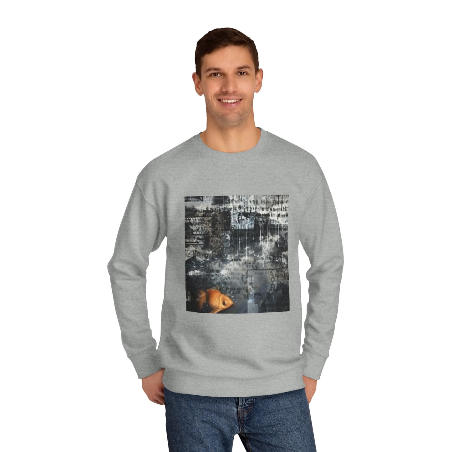 Roaring Lion Unisex Crew Sweatshirt - Bold Art for Animal Lovers