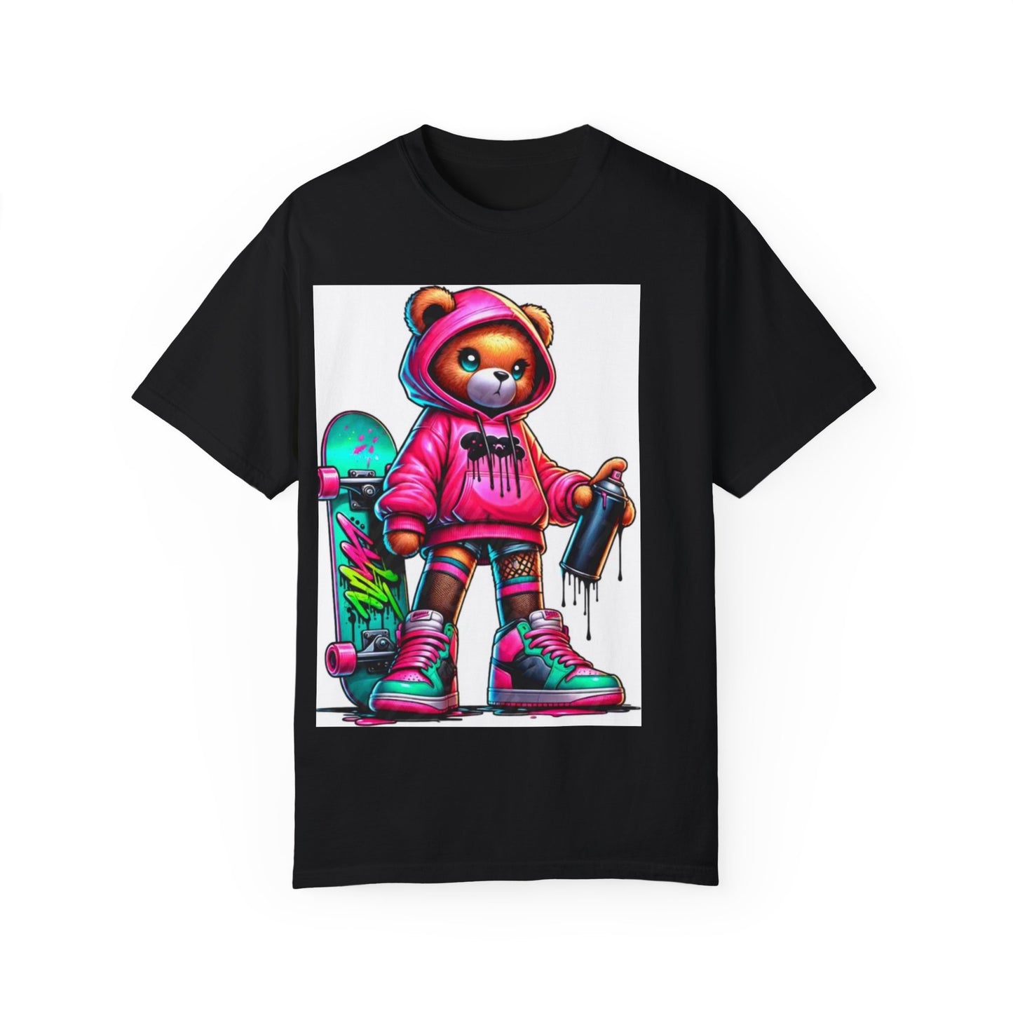 Graffiti Bear Unisex T-Shirt - Cool Streetwear Design for Skateboard Lovers