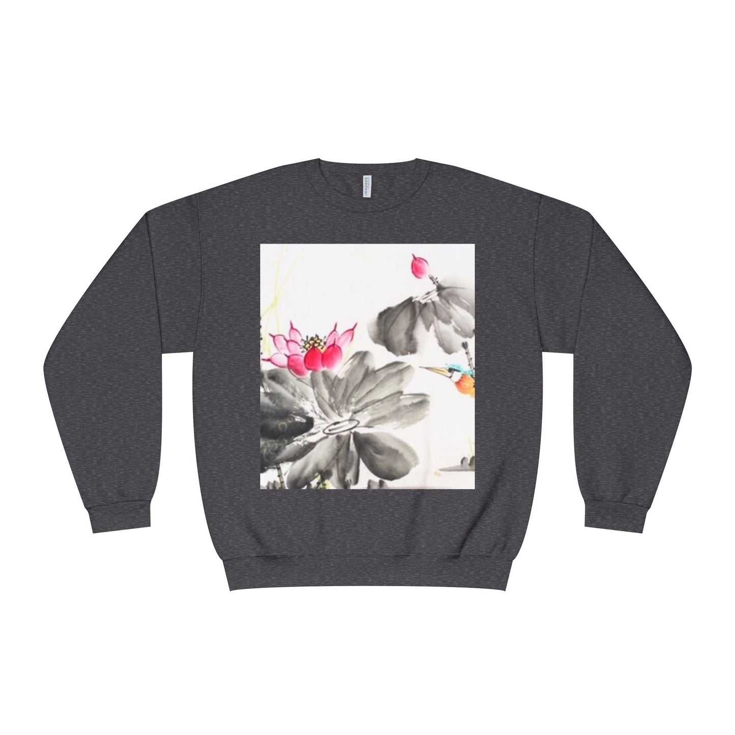 Lotus Blossom Unisex Crewneck Sweatshirt - Cozy Botanical Art Design