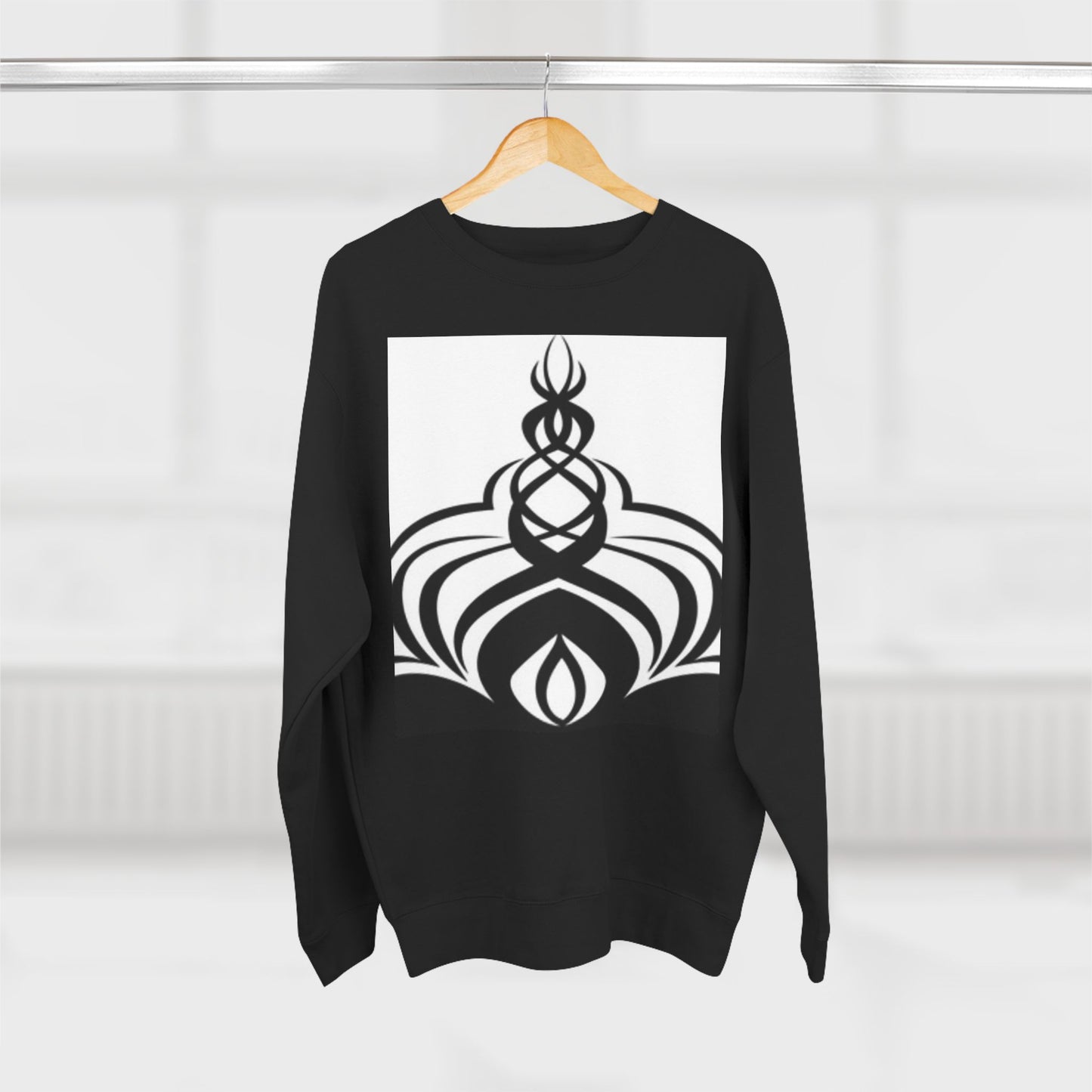 Modern Unisex Crewneck Sweatshirt with Abstract Design