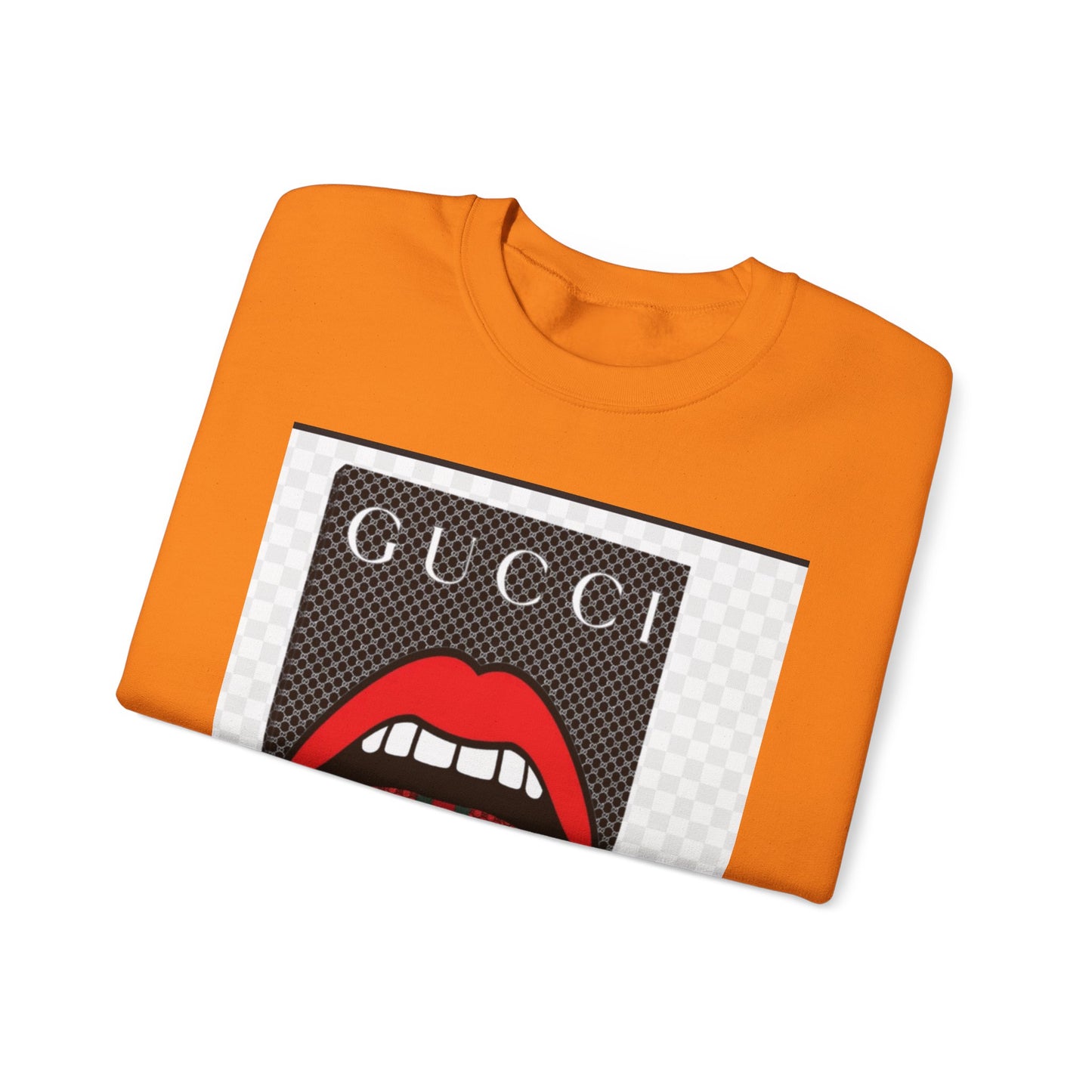 Gucci Inspired Unisex Heavy Blend Crewneck Sweatshirt - Bold Graphic Design
