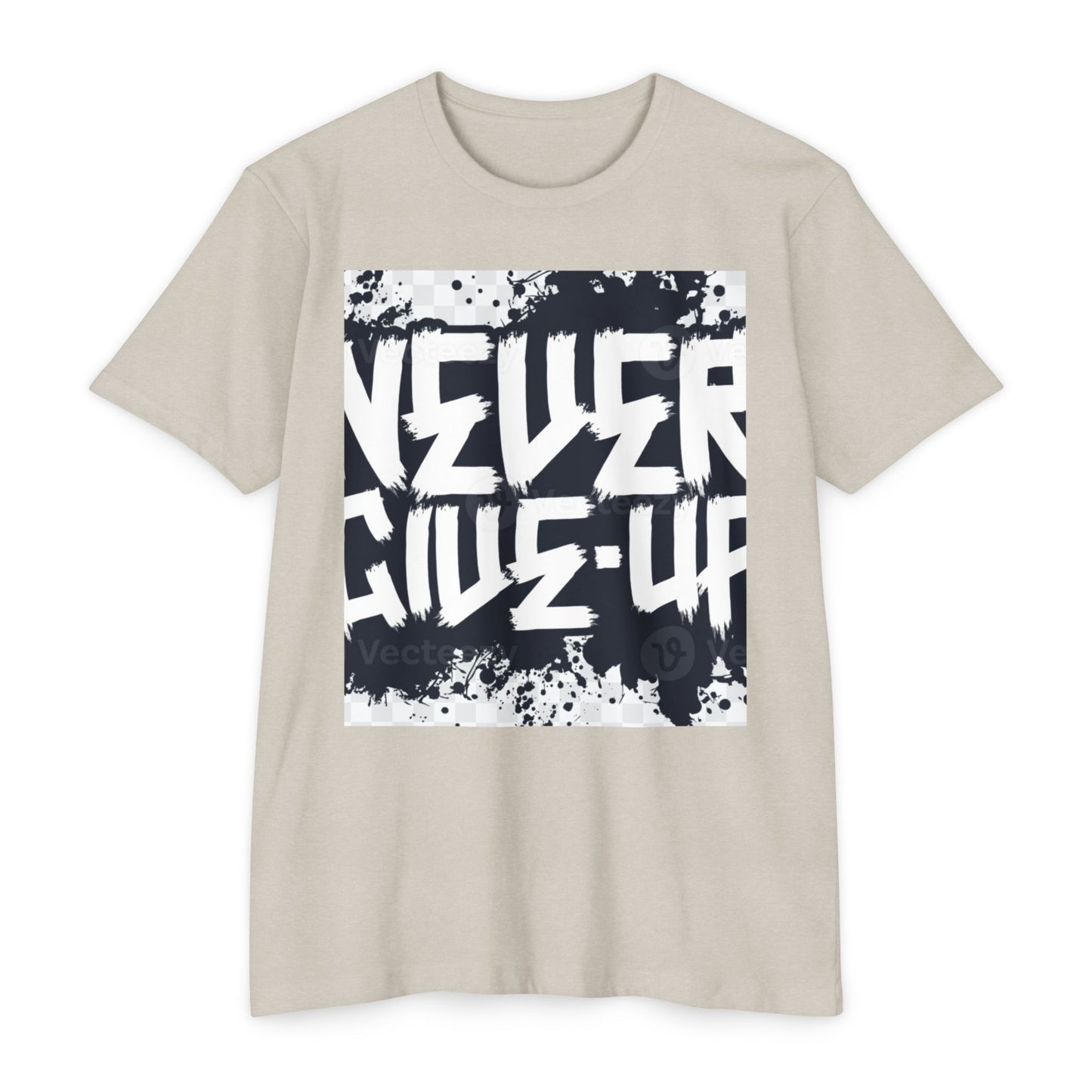 Unisex Motivational T-Shirt - "Never Give Up" Inspirational Tee