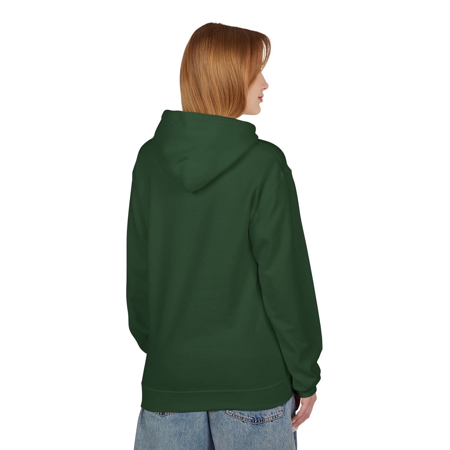 Minimalist Fleece Hoodie with Text Design | Unisex Softstyle