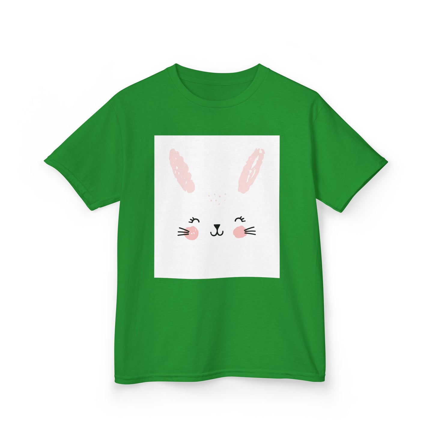 Adorable Bunny Kids Heavy Cotton Tee - Perfect for Easter & Everyday Fun