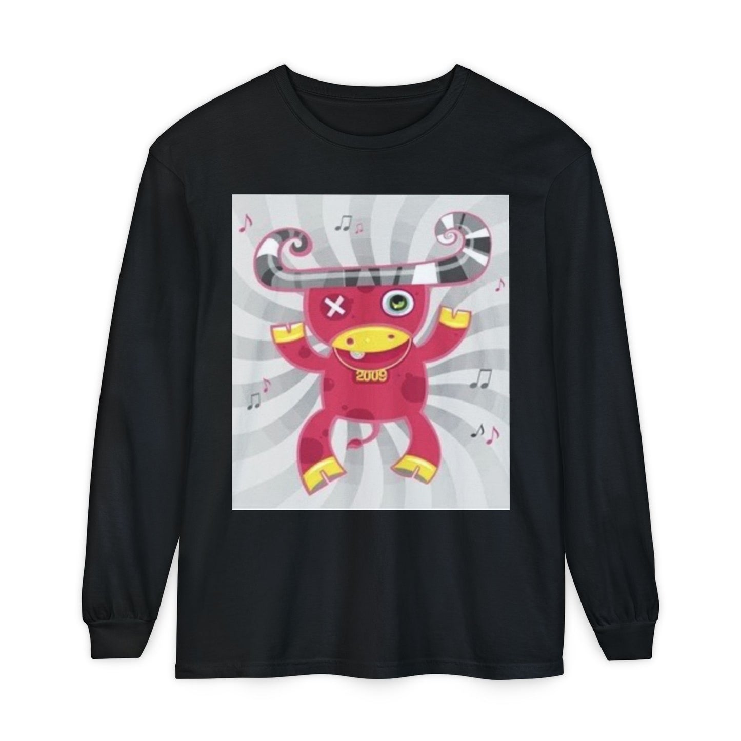 Fun & Quirky Graphic Long Sleeve T-Shirt - Perfect for Music Lovers