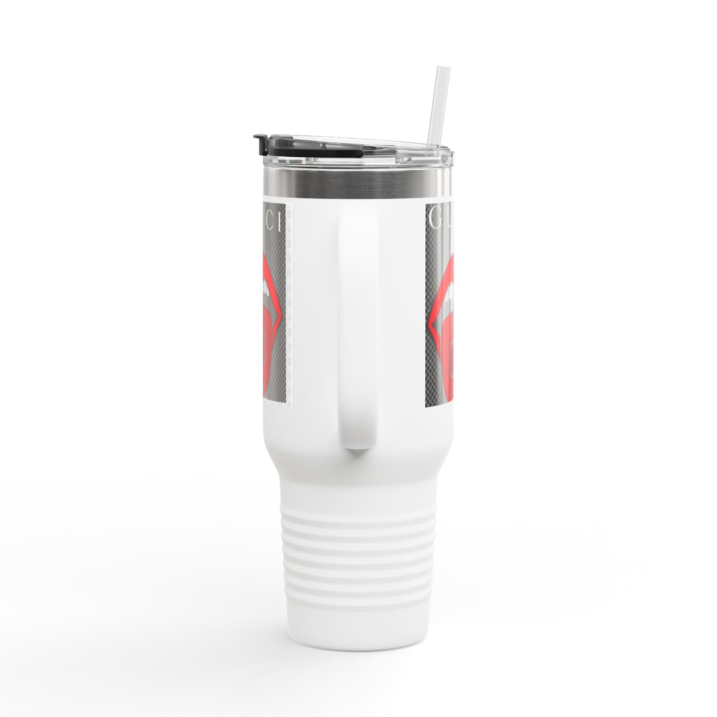 Gucci Style Insulated Travel Mug - 40oz with Iconic Lip Design