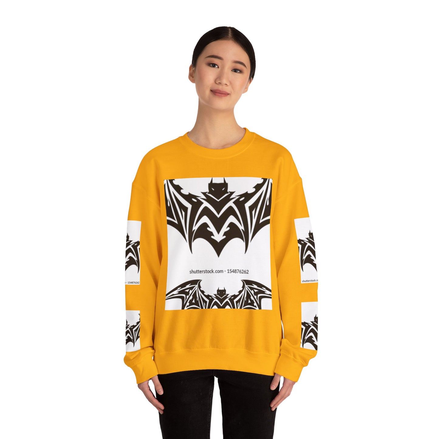 Gothic Bat Sweatshirt - Unisex Crewneck for Halloween & Casual Wear