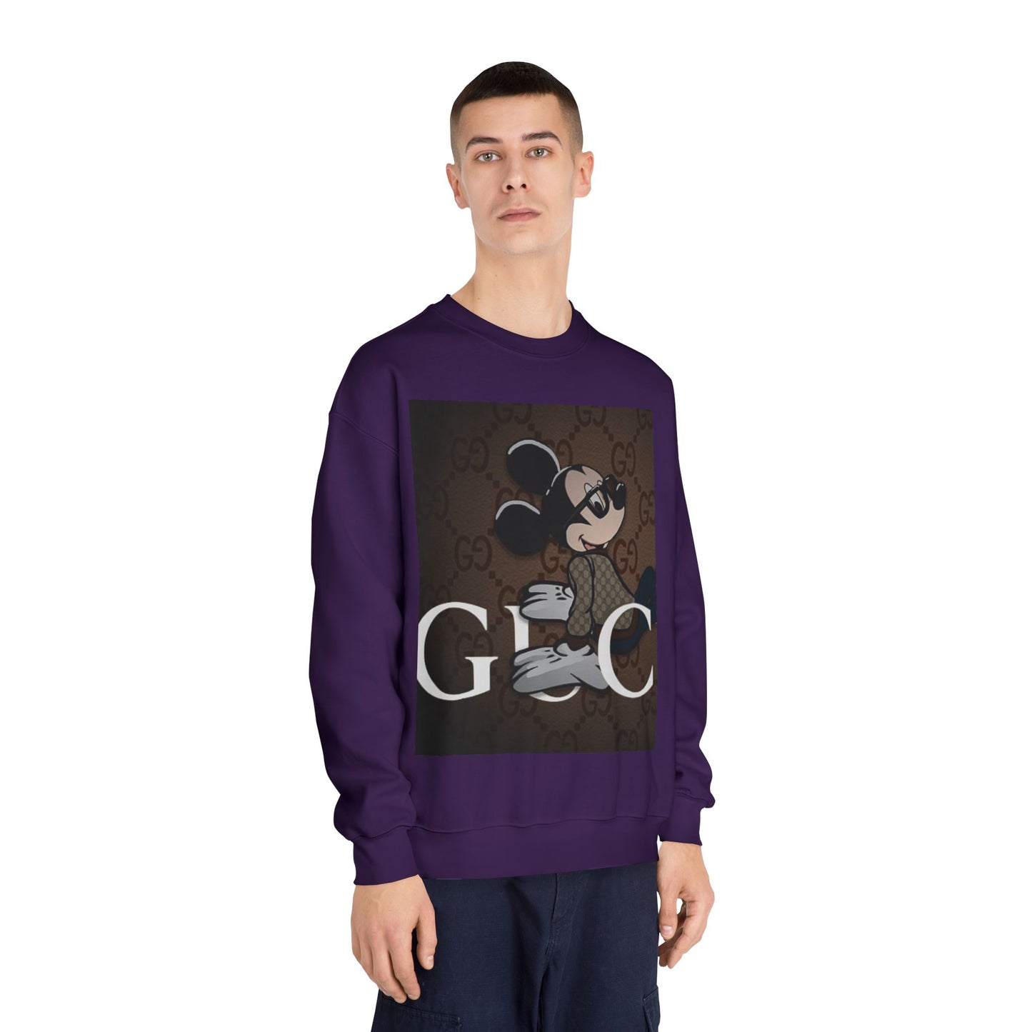 Trendy Mickey Mouse Graphic Crewneck Sweatshirt - Unisex Casual Wear