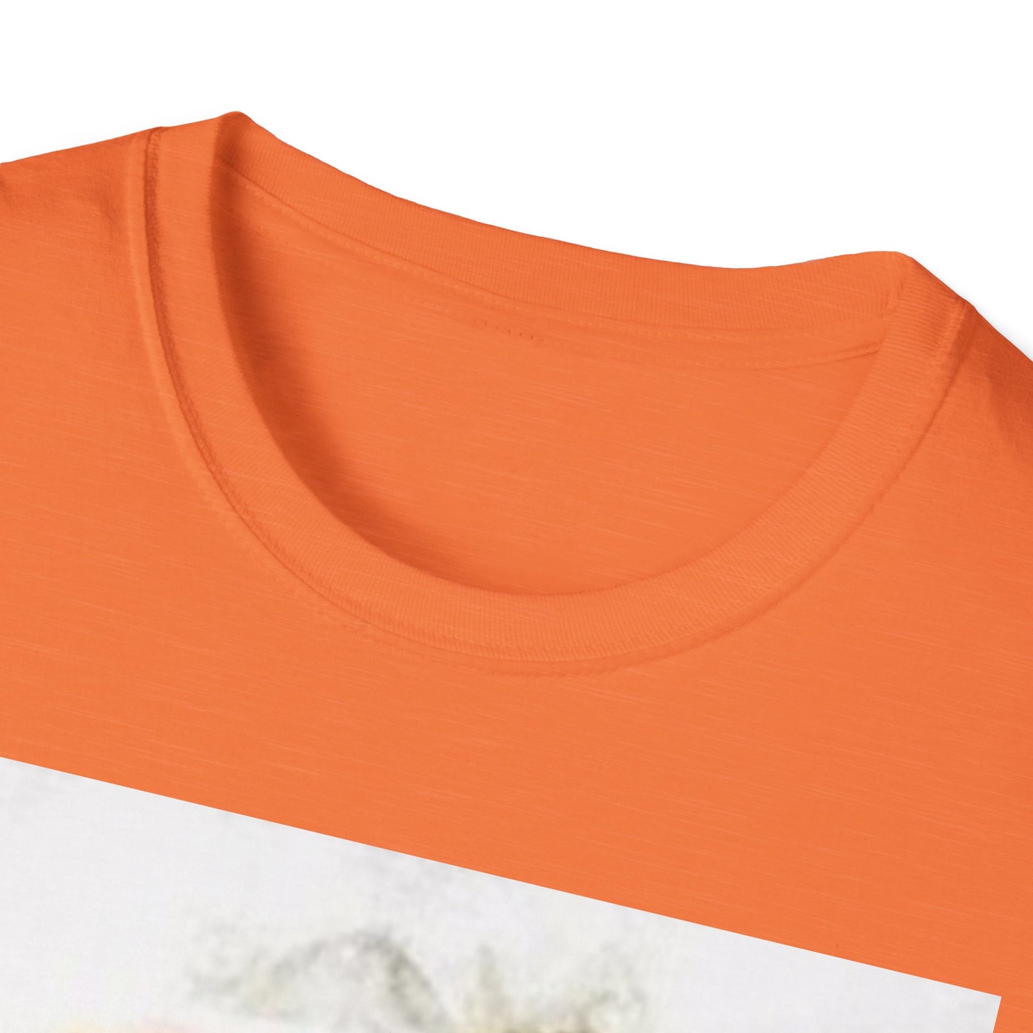 Playful Rabbit Design Unisex Softstyle T-Shirt - Perfect for Spring Celebrations