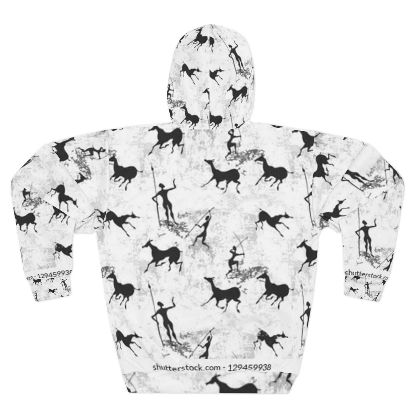 Artistic Unisex Pullover Hoodie - Unique Horse & Rider Print