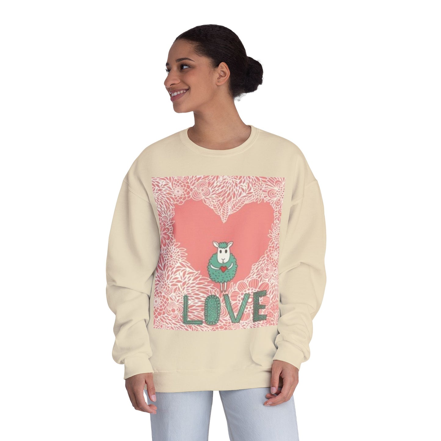 Love-Themed Unisex NuBlend® Crewneck Sweatshirt
