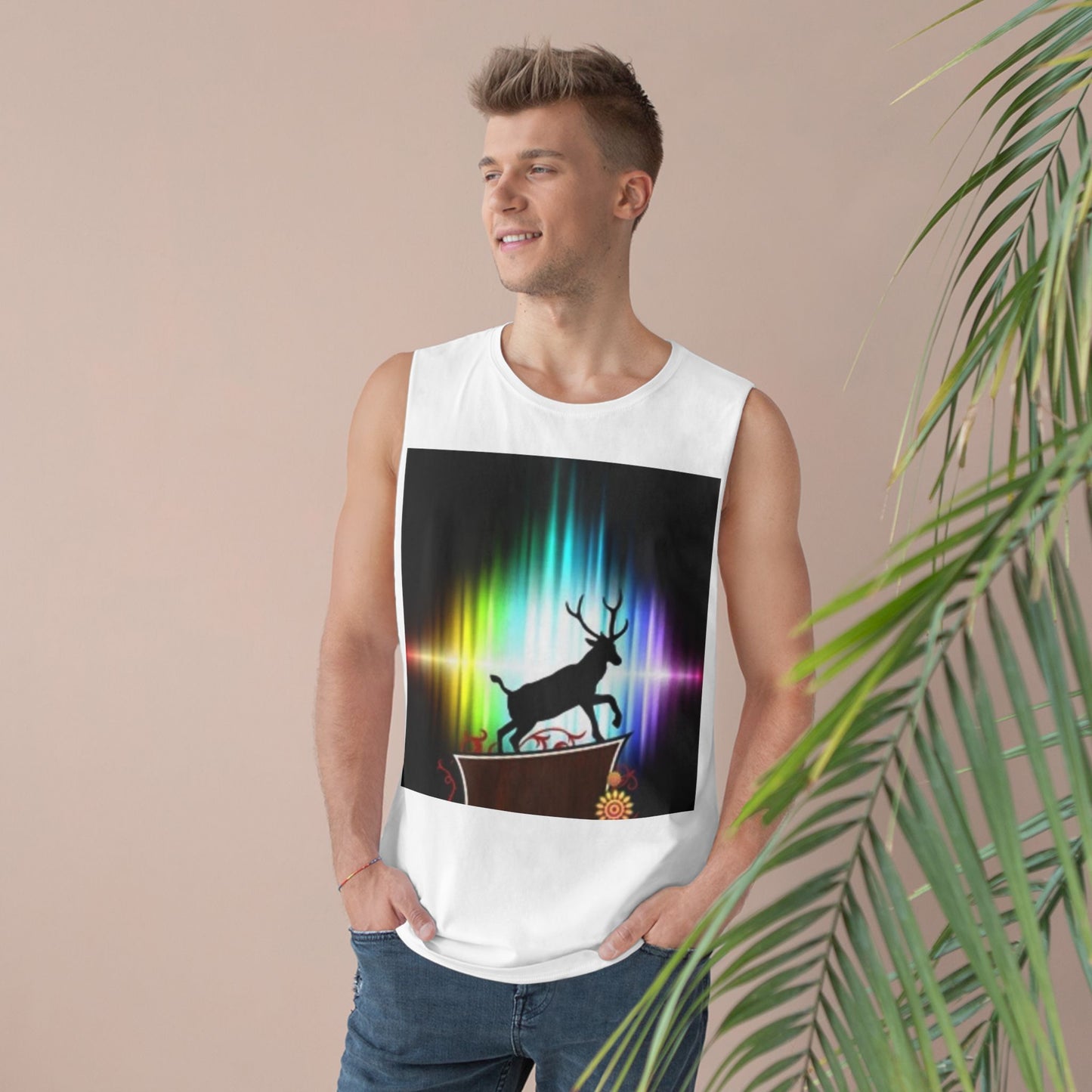 Unisex Artistic Spiderweb & Eagle Tank Top - Unique Graphic Sleeveless Tee for Nature Lovers