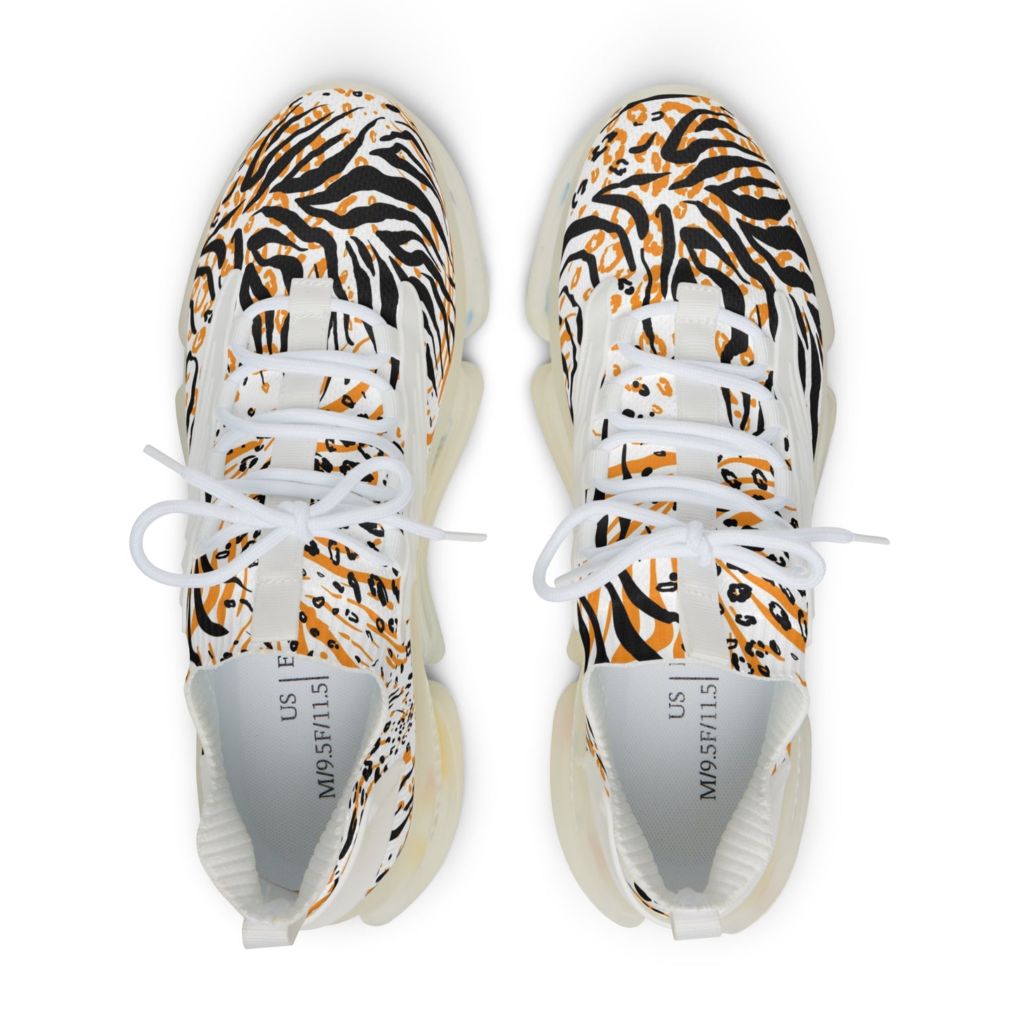 Wild Style Men's Mesh Sneakers - Lightweight and Stylish Jungle Print