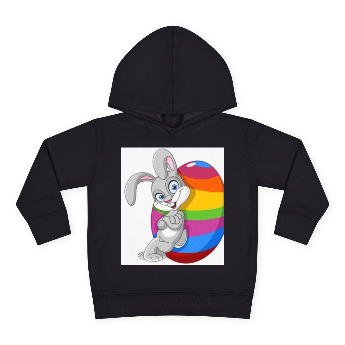 Colorful Easter Bunny Toddler Pullover Hoodie