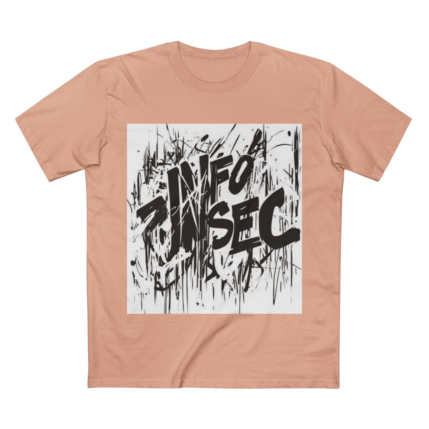 Trendy Graphic Tee with 'INFO SEC' Design – Perfect for Casual Wear or Cybersecurity Fans