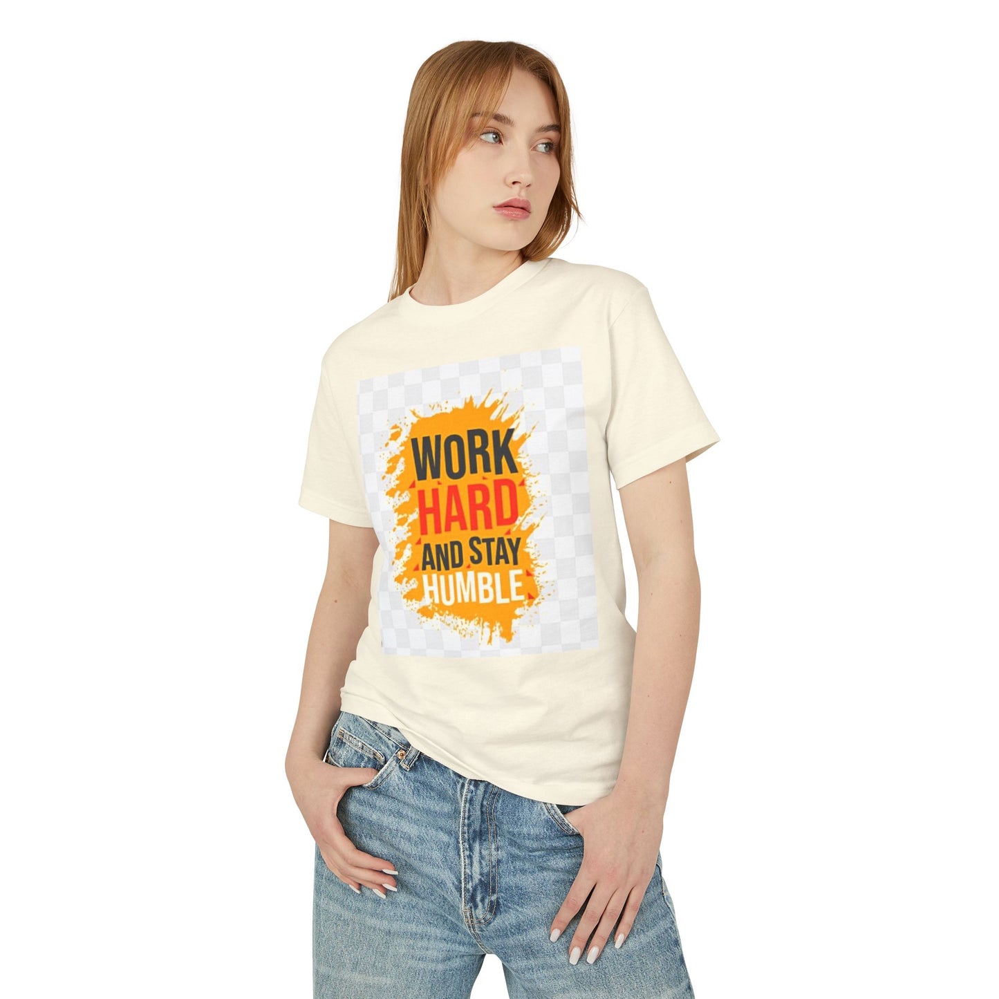 Motivational Unisex Tee - "Work Hard and Stay Humble"