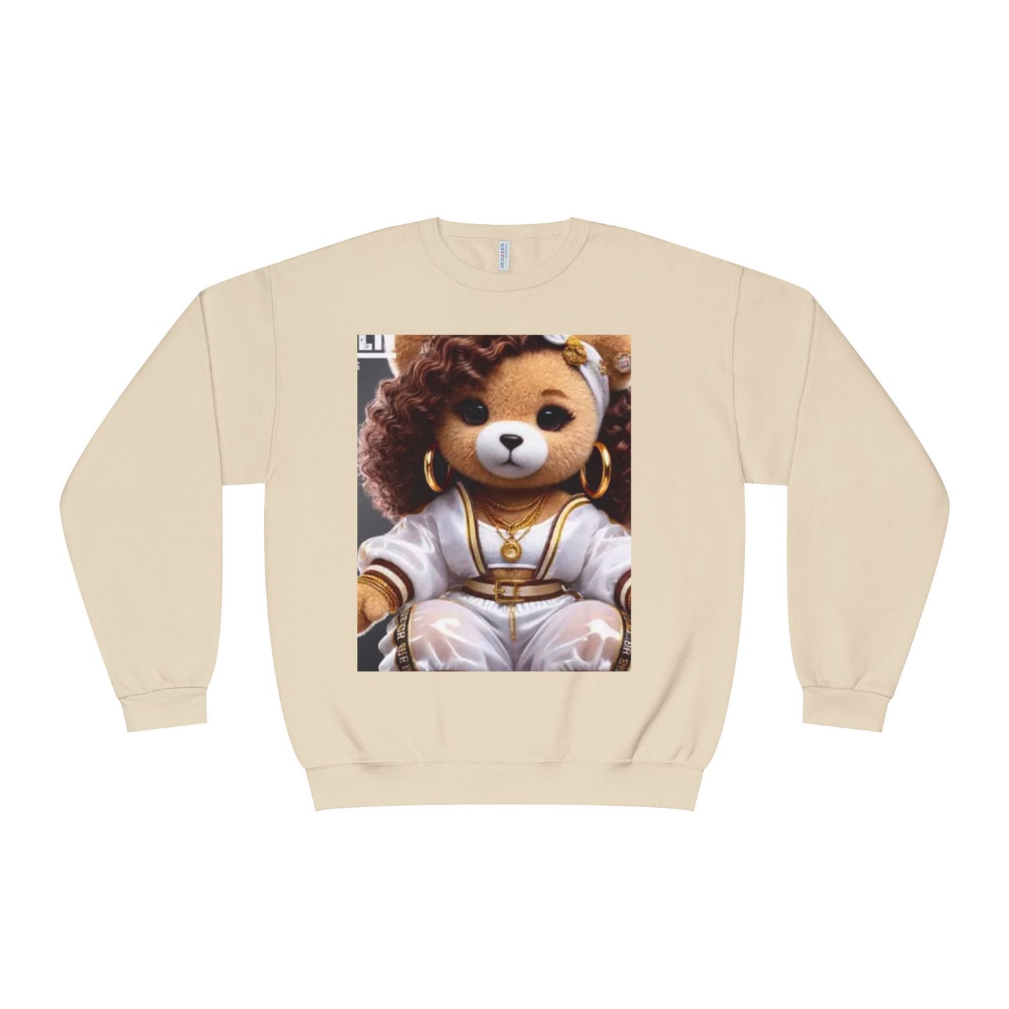 Stylish Bear Graphic Crewneck Sweatshirt - Cozy Fashion for Animal Lovers