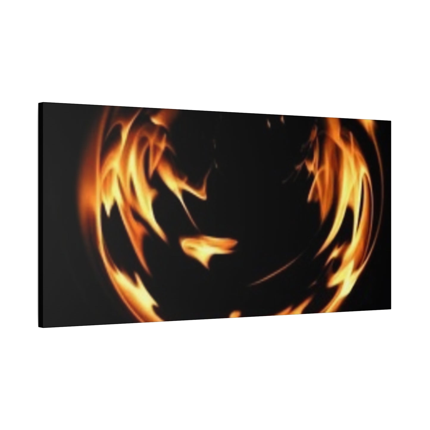 Fire Swirl Matte Canvas Art - Stretched 1.25" Gallery Wrap
