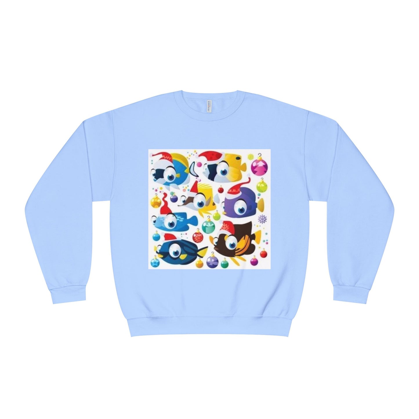 Whimsical Colorful Crewneck Sweatshirt – Fun Cartoon Design