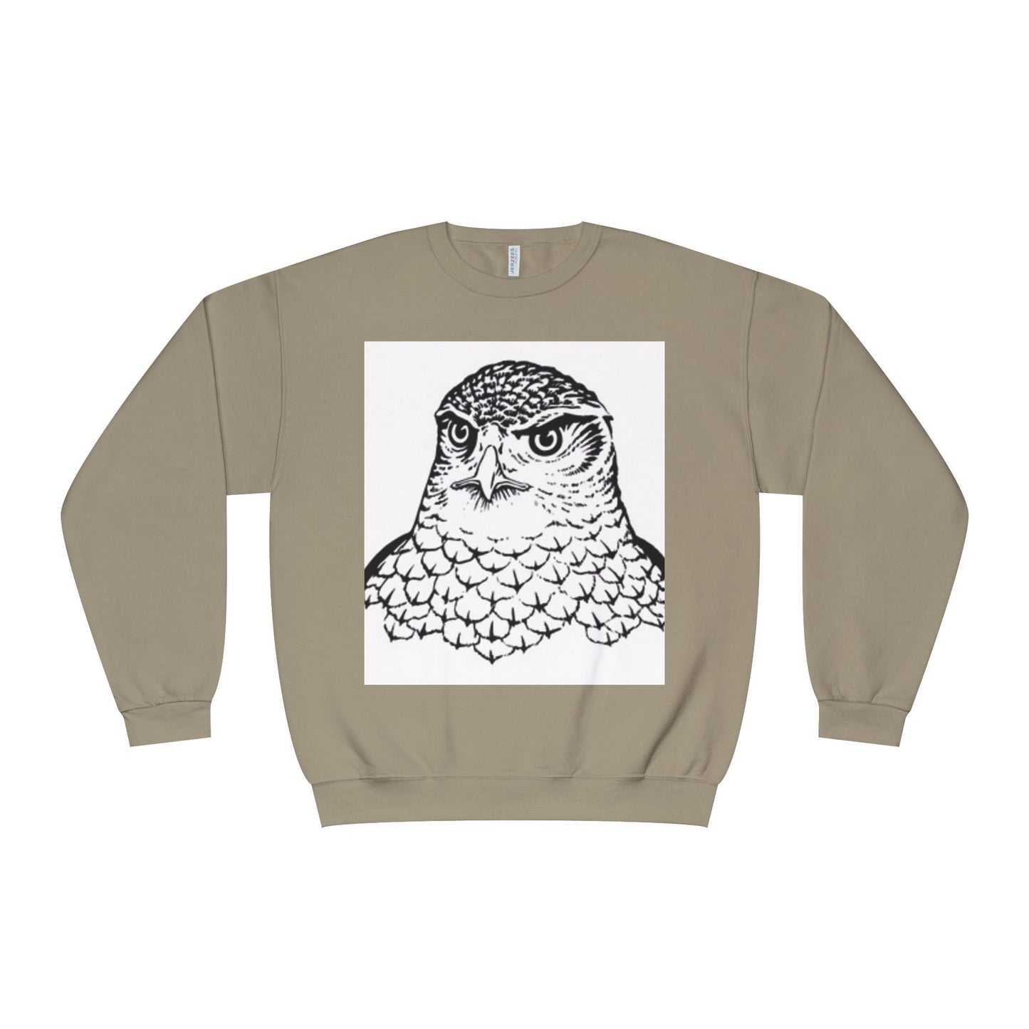 Unisex White Owl Graphic Crewneck Sweatshirt - Cozy & Stylish
