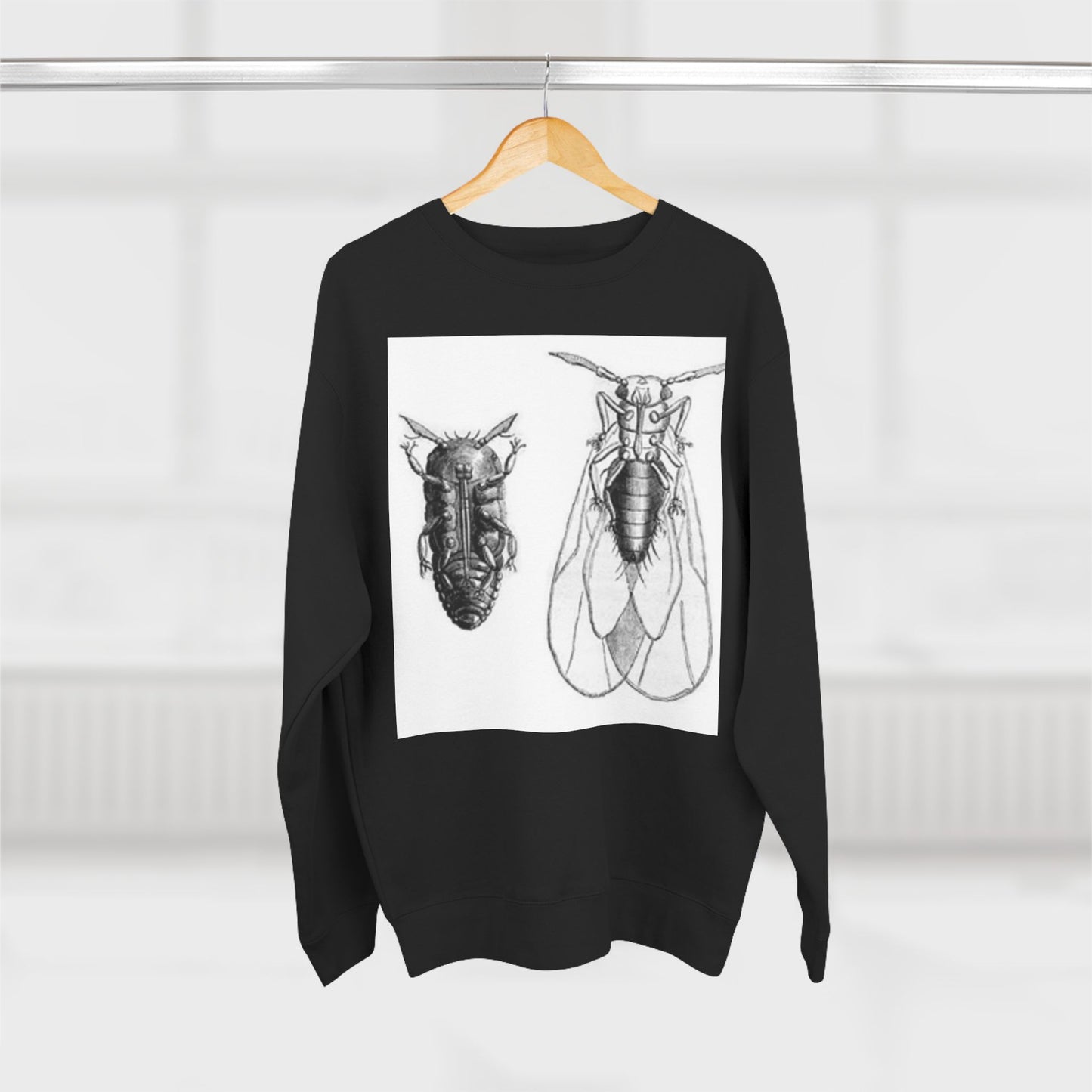 Unisex Insect Art Crewneck Sweatshirt - Nature Lovers Gift