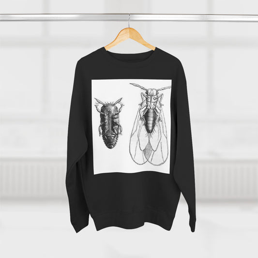 Unisex Insect Art Crewneck Sweatshirt - Nature Lovers Gift