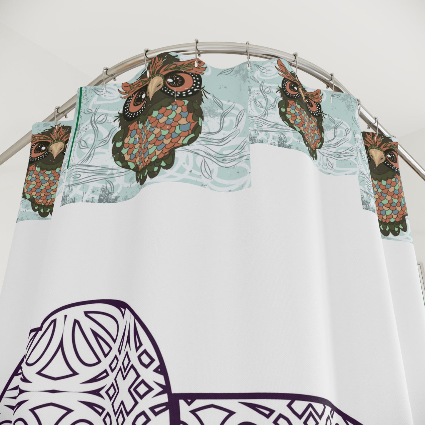 Elegant Elephant Shower Curtain - Boho Bathroom Decor