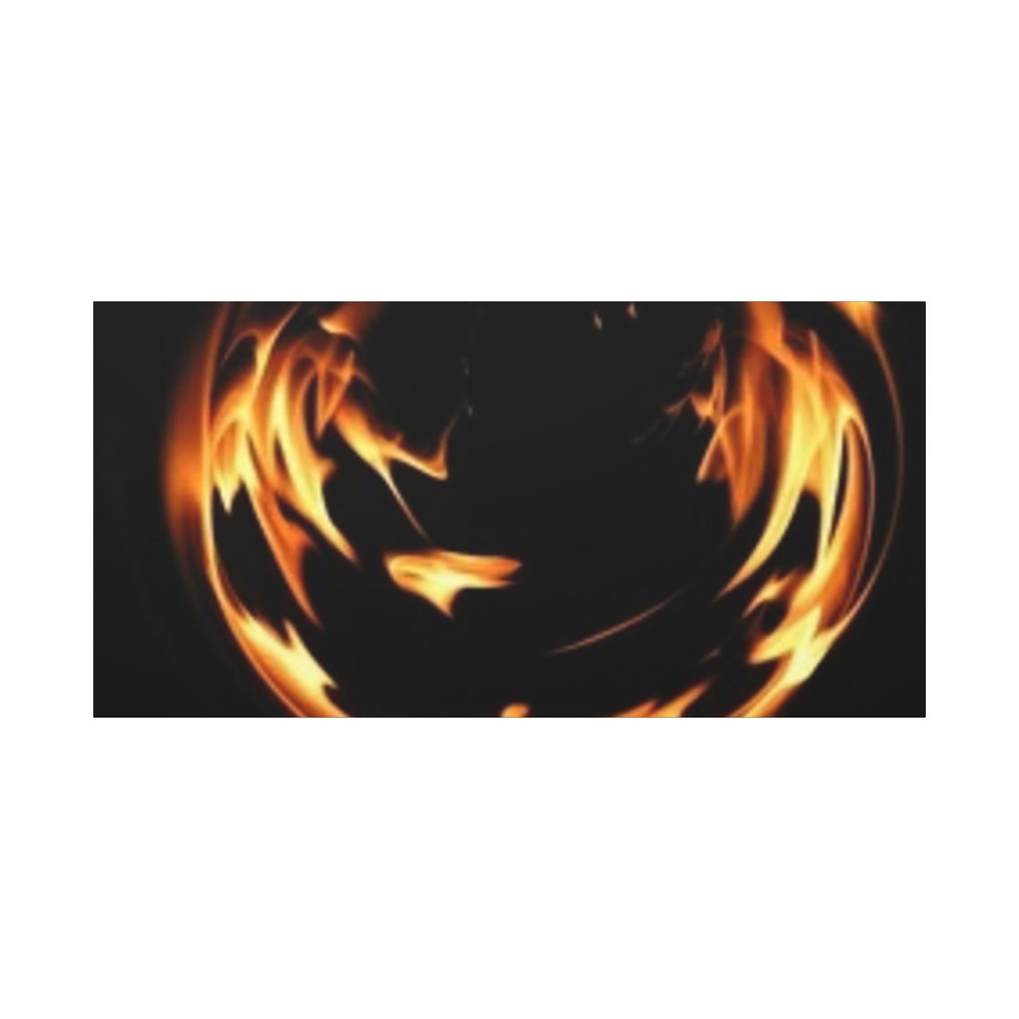 Fire Swirl Matte Canvas Art - Stretched 1.25" Gallery Wrap