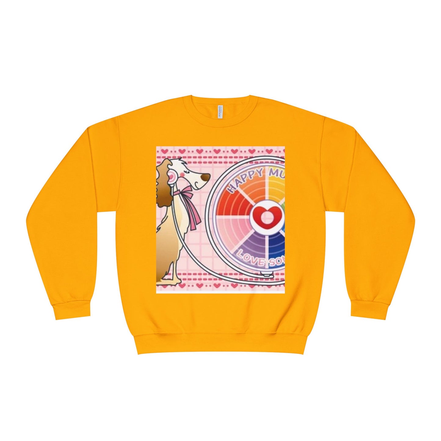 Happy Mood Love Sound Unisex Crewneck Sweatshirt