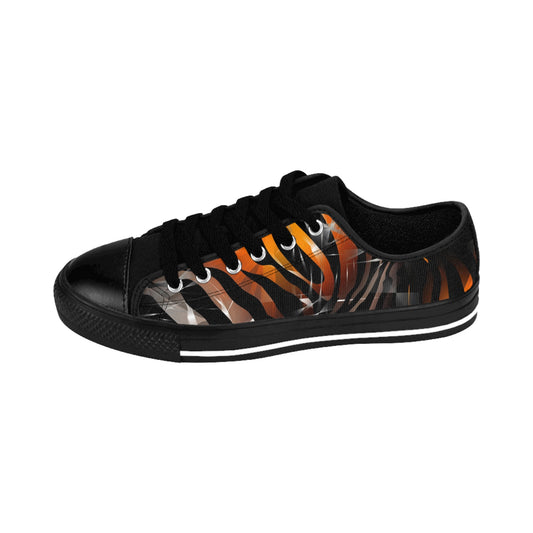 Stylish Men's Sneakers with Bold Tiger Stripes Design
