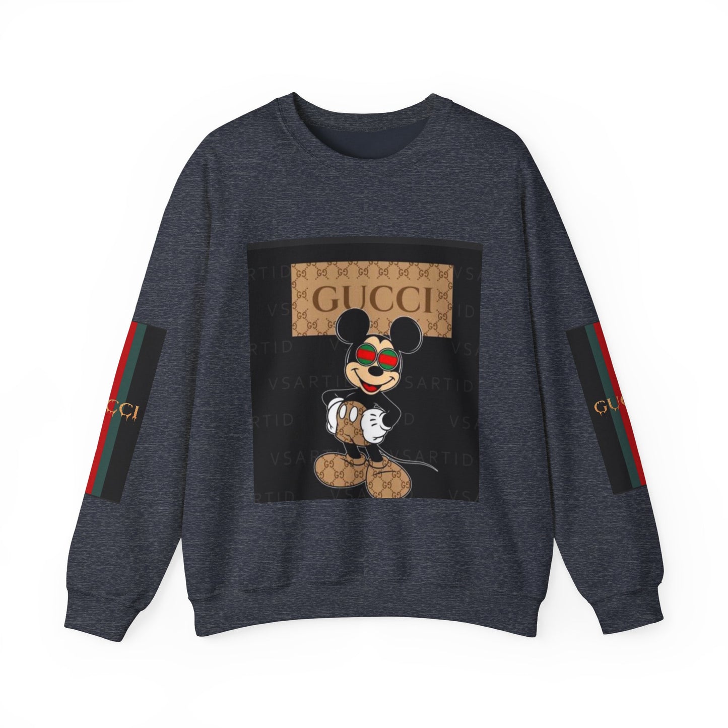 Gucci-Inspired Mickey Mouse Unisex Heavy Blend™ Crewneck Sweatshirt