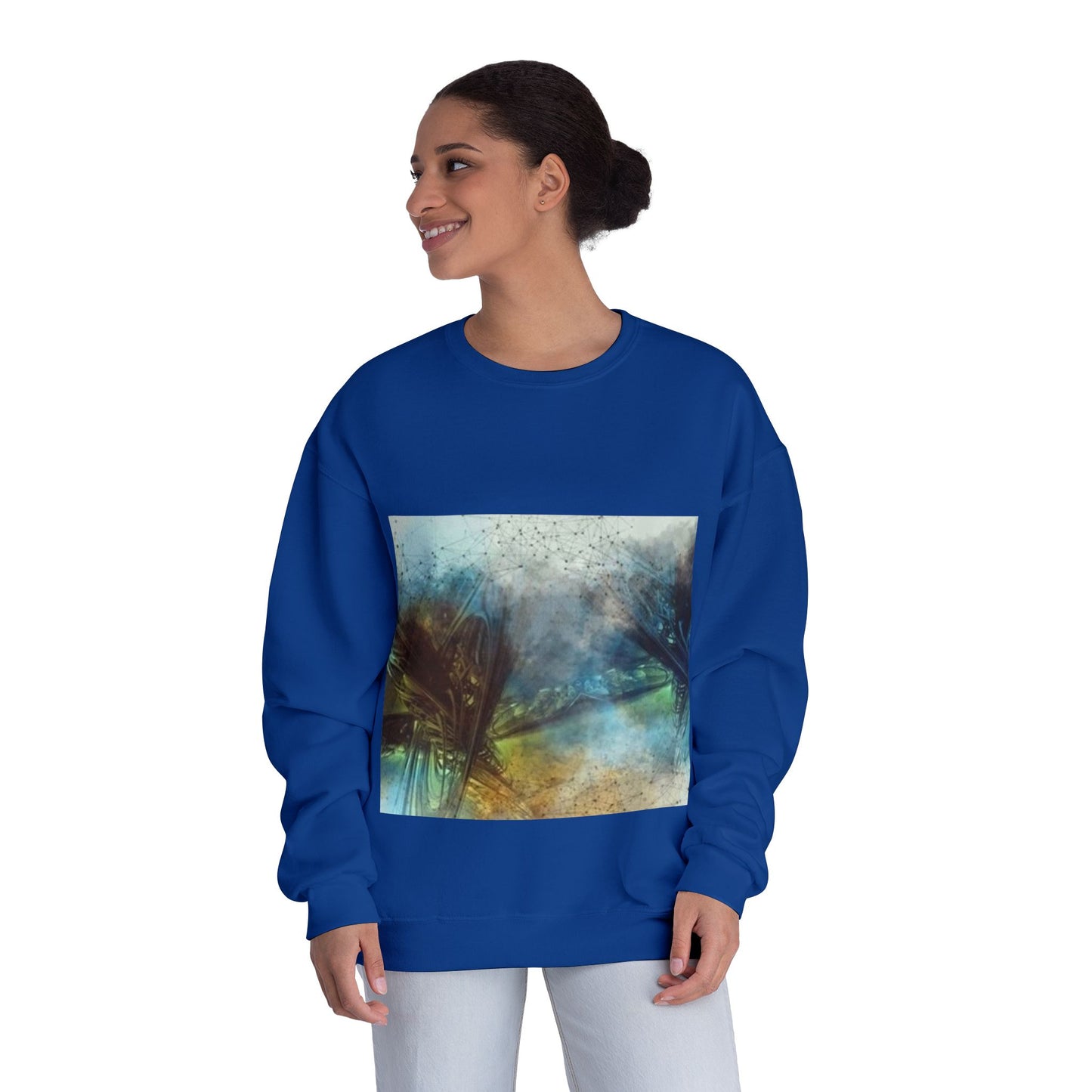 Tranquil Abstract Unisex Crewneck Sweatshirt - Cozy & Artistic