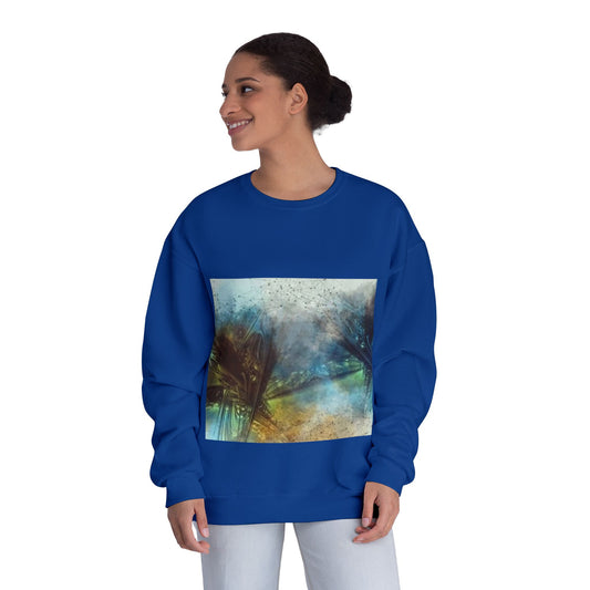 Tranquil Abstract Unisex Crewneck Sweatshirt - Cozy & Artistic
