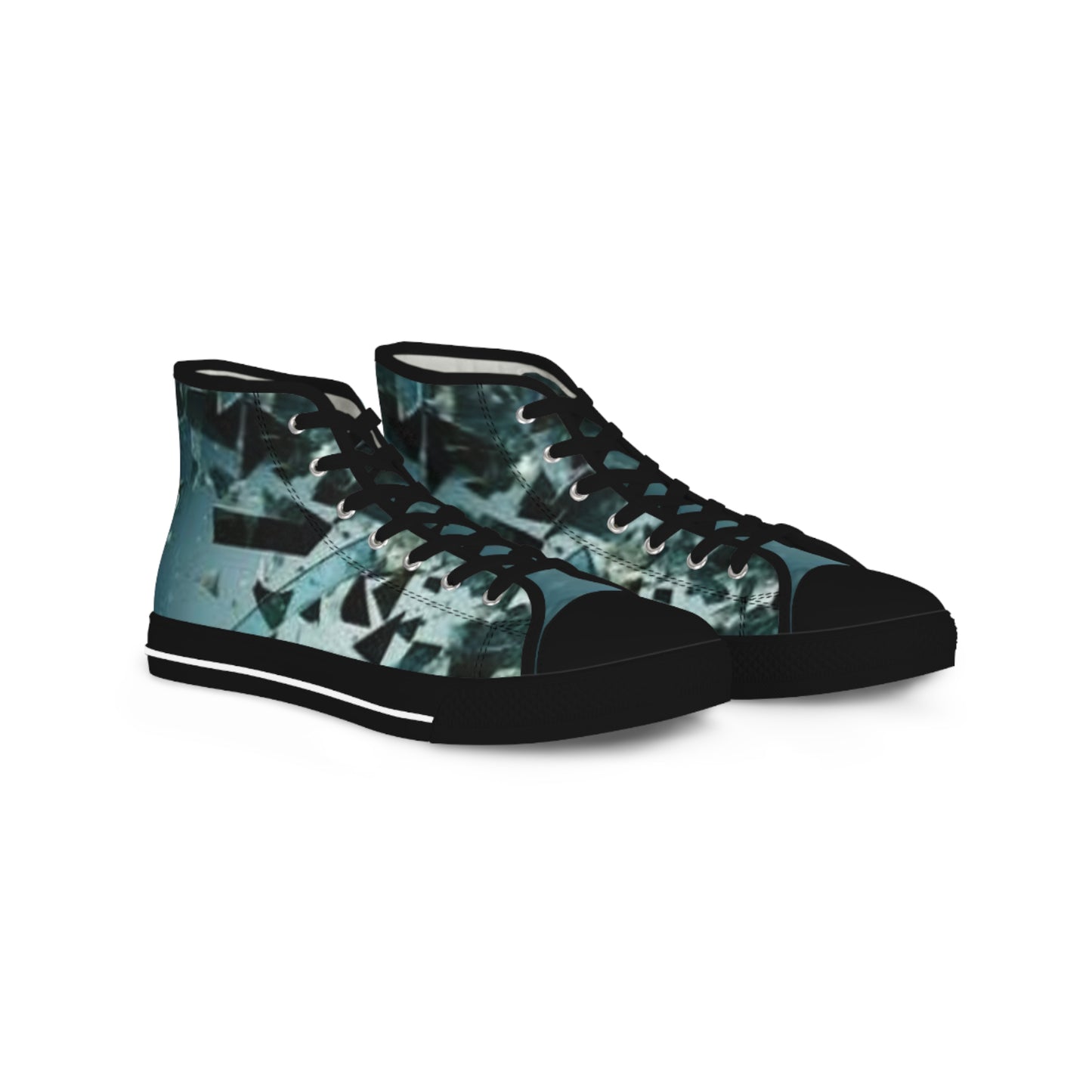 Stylish Men's High Top Sneakers with Abstract Design – Perfect for Casual Wear and Gifts