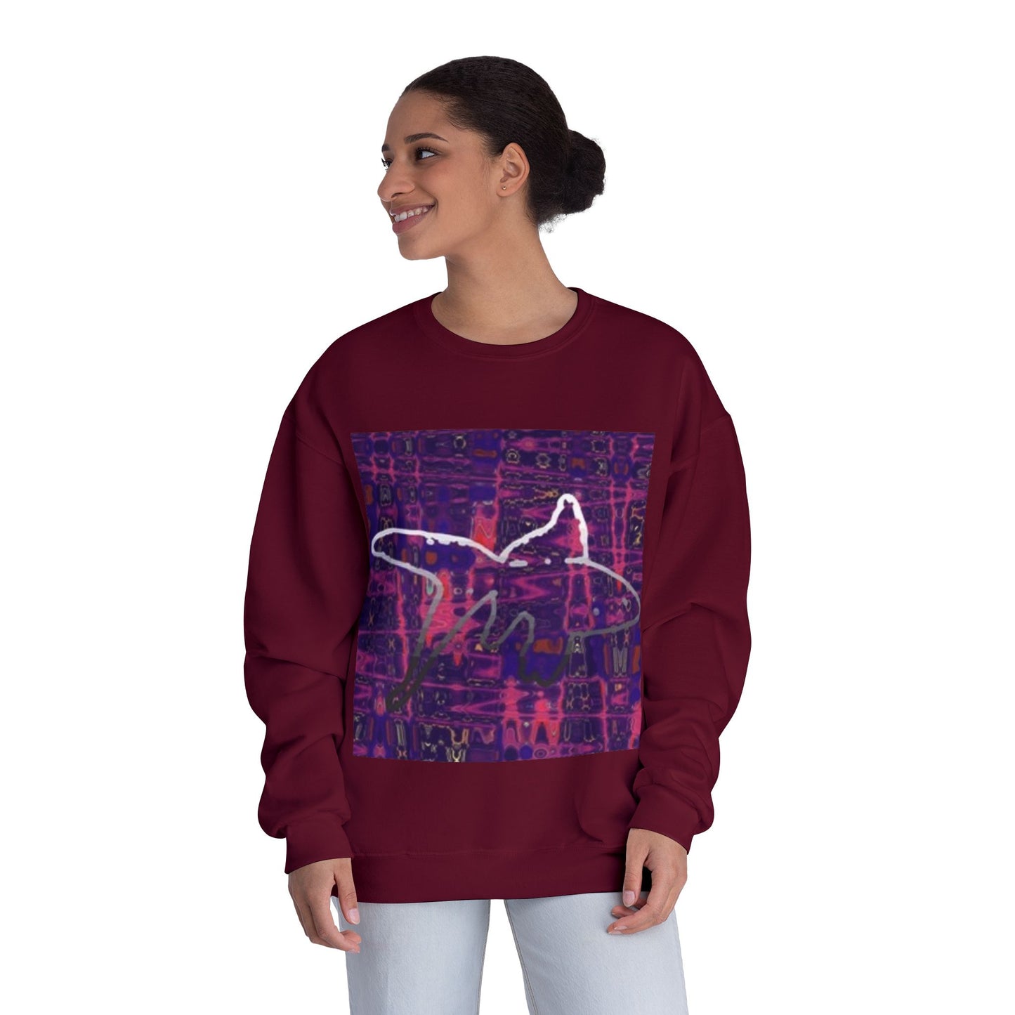 Artistic Crewneck Sweatshirt - Unisex Abstract Design for Cozy Comfort