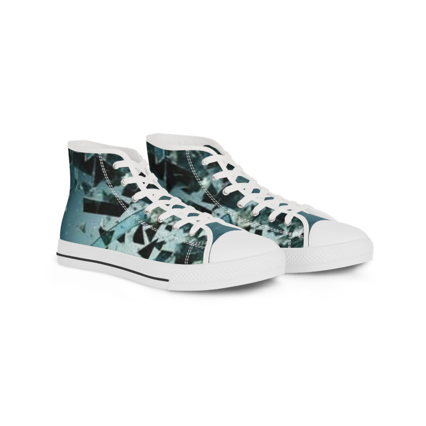 Stylish Men's High Top Sneakers with Abstract Design – Perfect for Casual Wear and Gifts