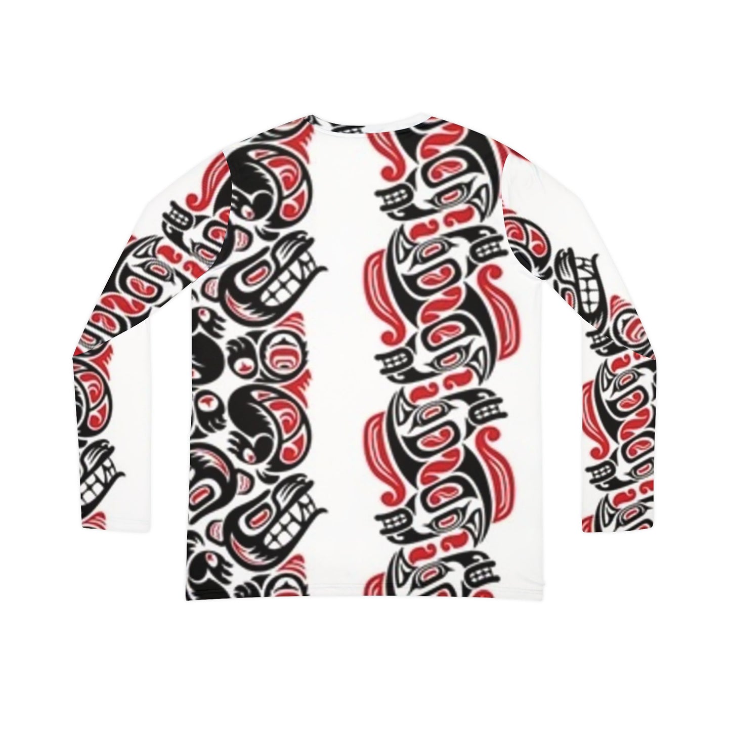 Cultural Spirit Women's Long Sleeve V-Neck Shirt - Bold Indigenous Design