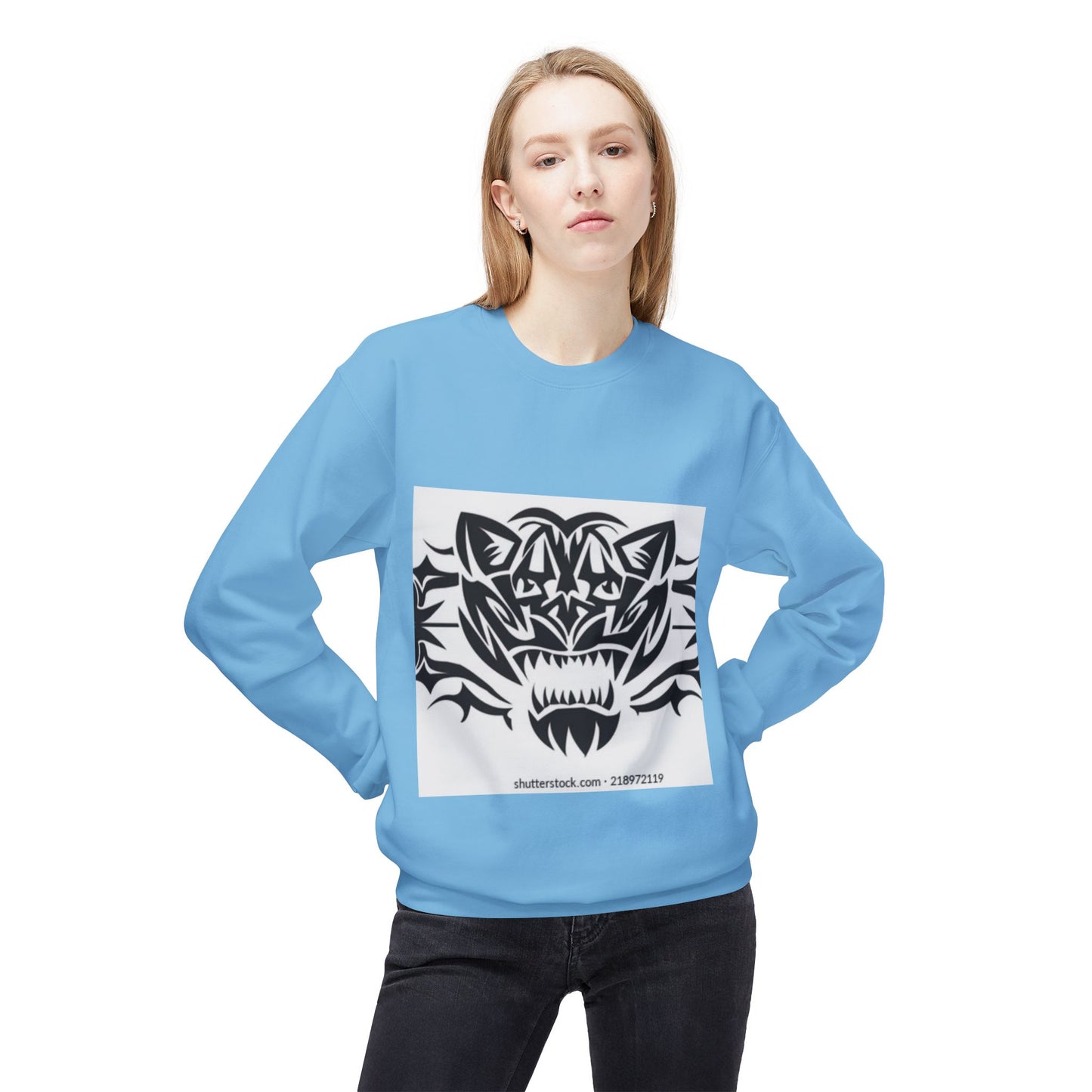 Fierce Tiger Graphic Sweatshirt for Nature Lovers
