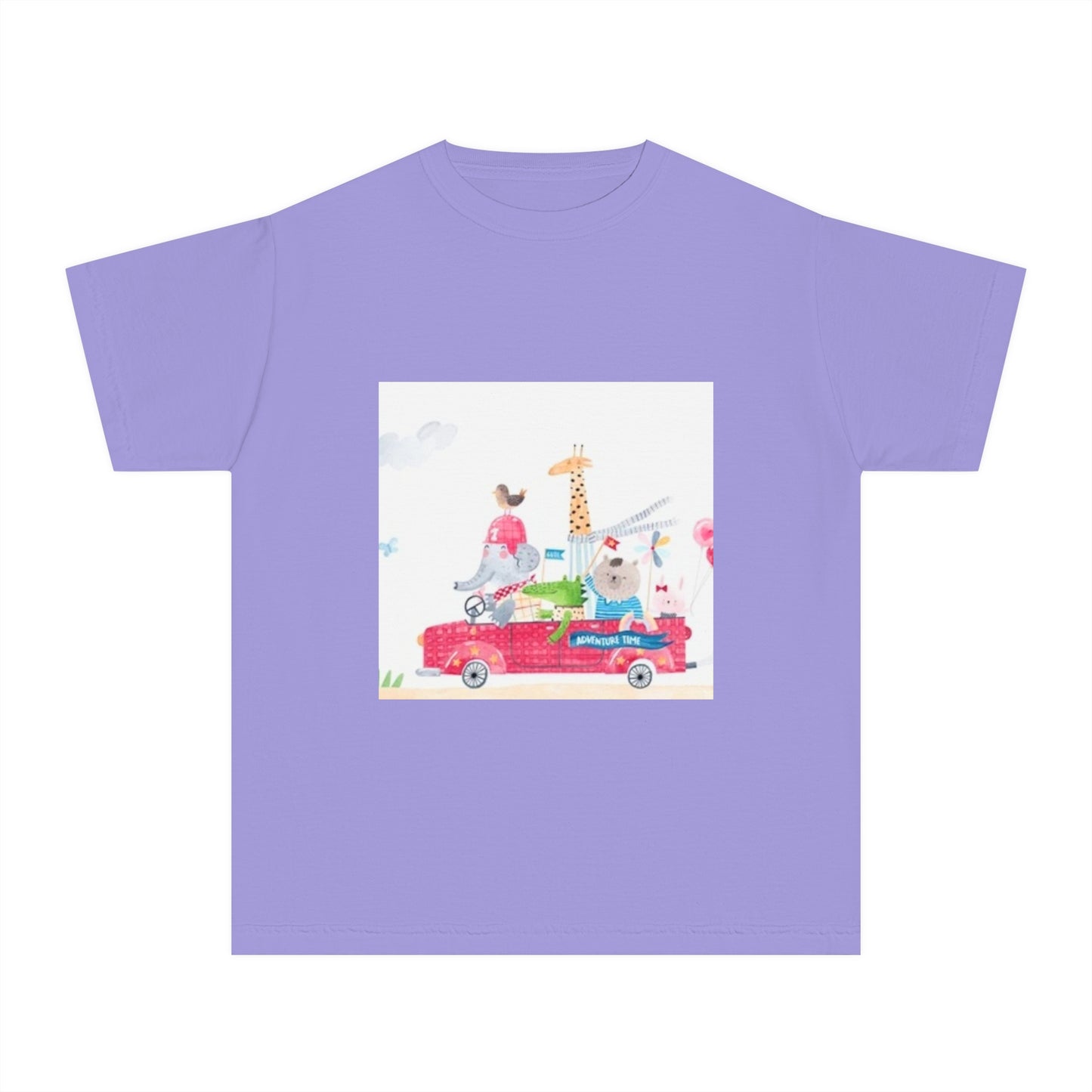 Fun Animal Adventure Youth Midweight Tee - Colorful Kids Tee for Playtime