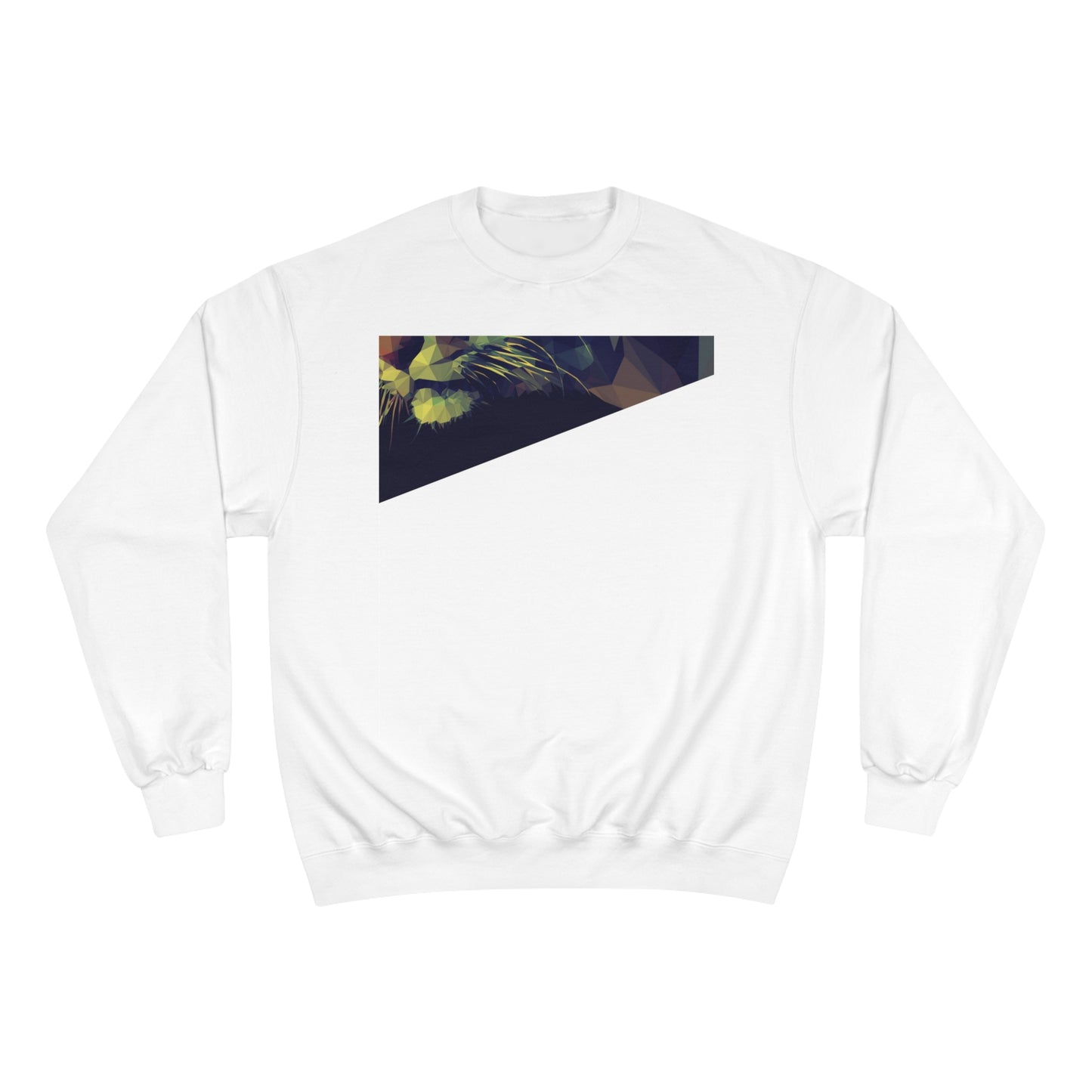 Geometric Cat Champion Sweatshirt - Cozy & Stylish Apparel for Cat Lovers