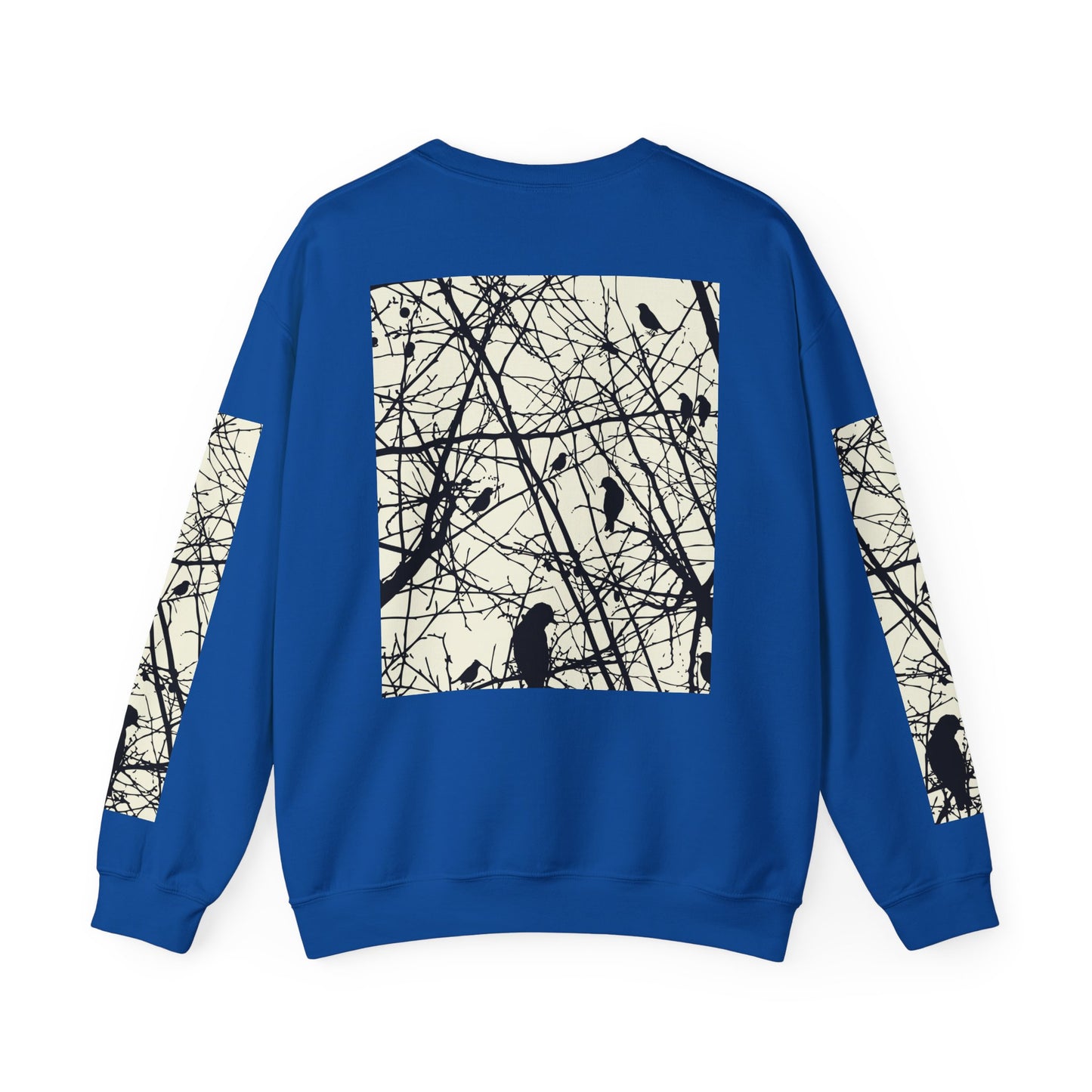 Nature-Inspired Unisex Crewneck Sweatshirt with Bird Print