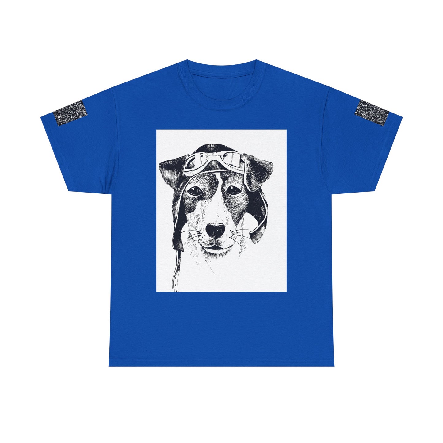 Vintage Aviator Dog Unisex Heavy Cotton Tee