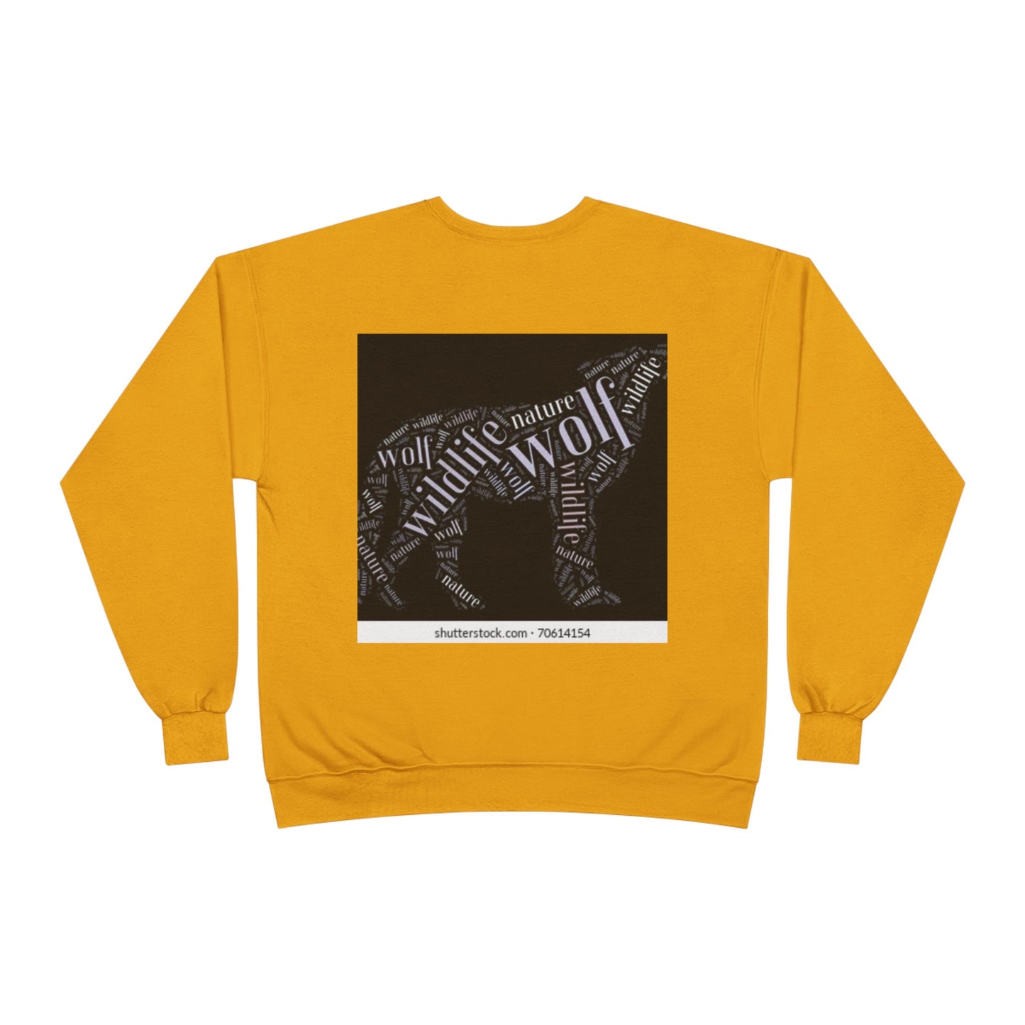 Unisex Eco-Friendly Wolf Graphic Crewneck Sweatshirt - Nature Lover Gift