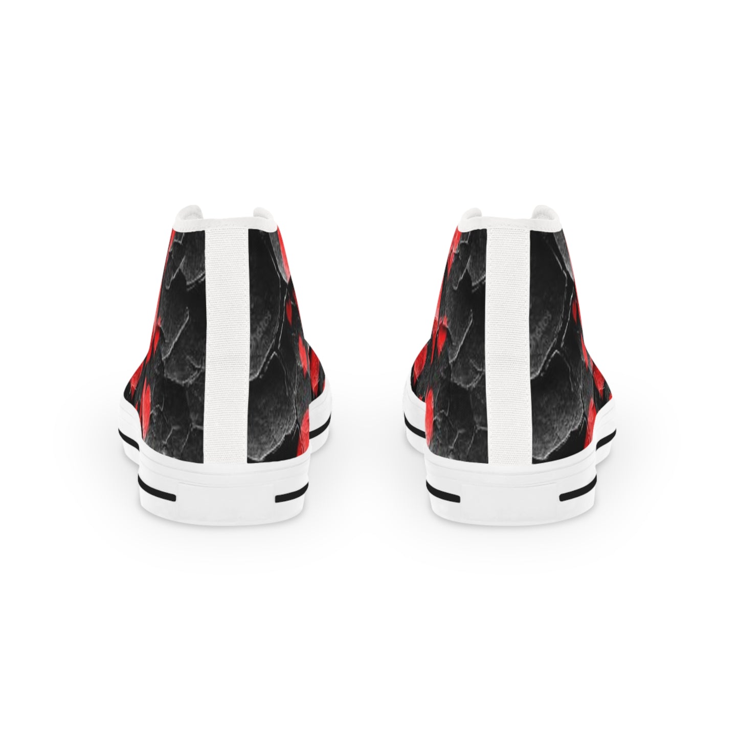 Heart Pattern High Top Sneakers for Men - Stylish Valentine's Day Footwear
